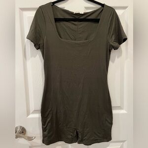 Square neck jumpsuit